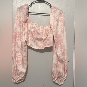 Cute pink summer top